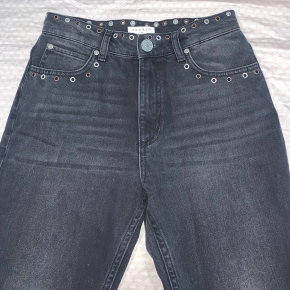 Black Sandro High wasted jeans - Picture 3 of 5